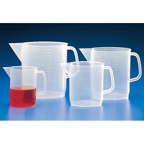 Kartell Low Form Beaker with Handle | Plastic Beaker with Handle - Dynalon